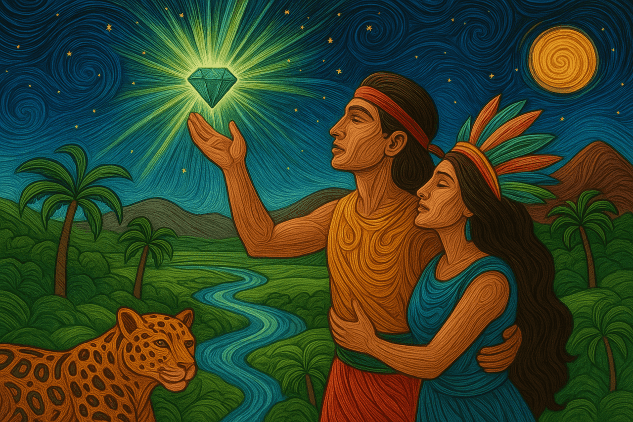 Ilustracion de Amanecer llanero