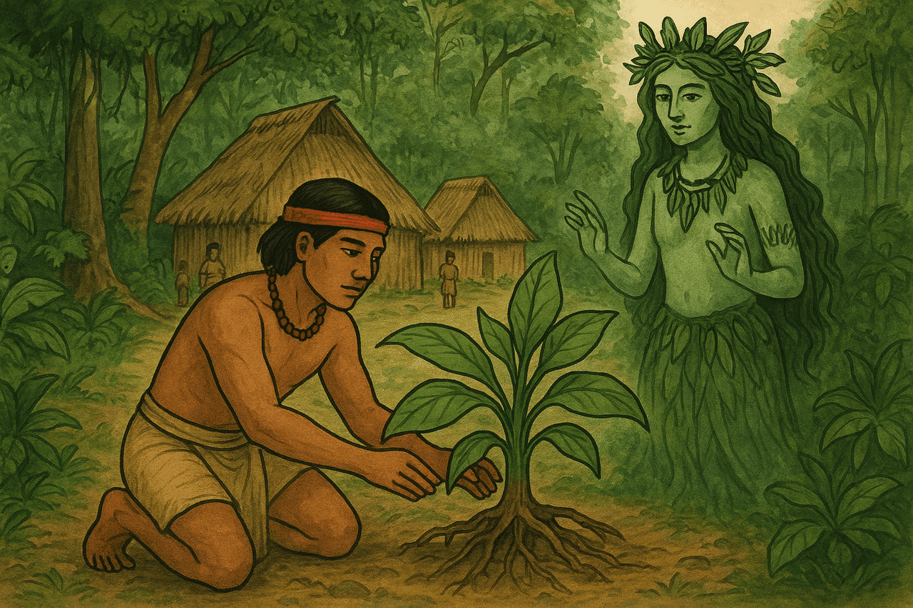 Ilustracion de la comunidad Andoque