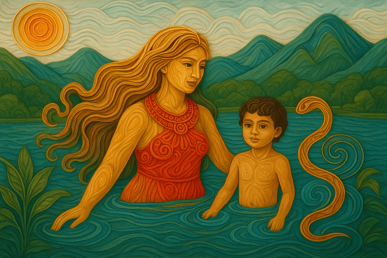 Ilustracion de Bachué