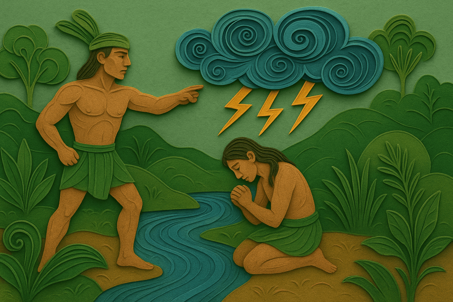 Ilustracion de la categoria castigo divino