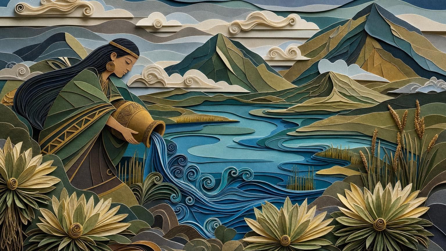 Creación de La Cocha: el pilche y la laguna