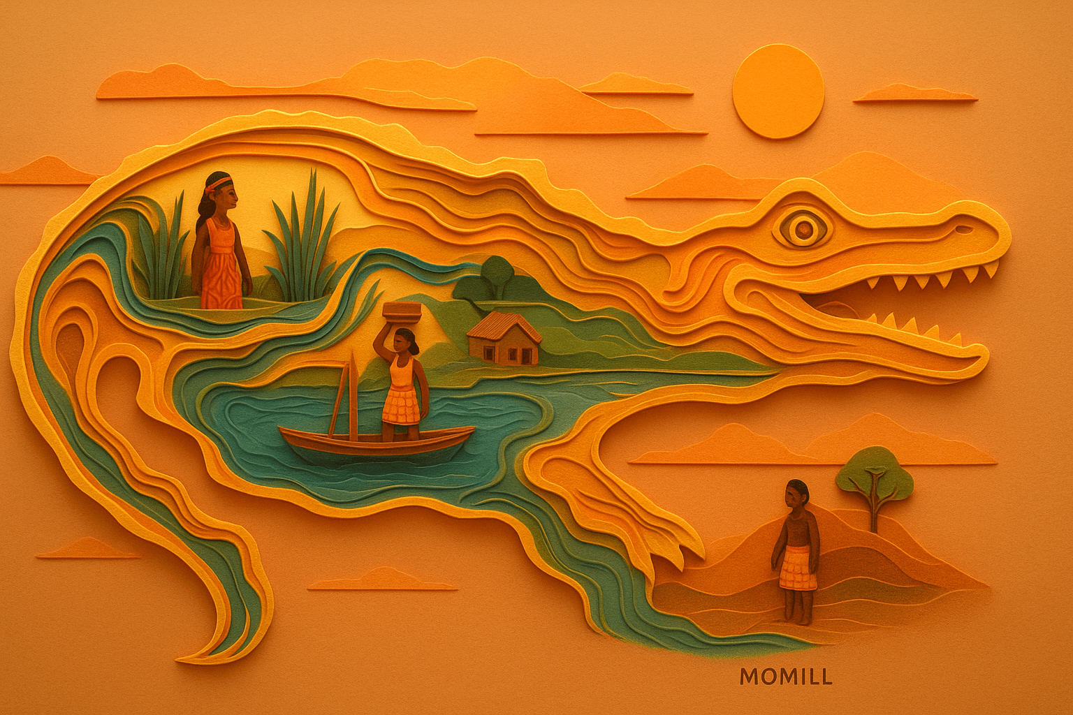 Ilustración de El Caimán de Oro