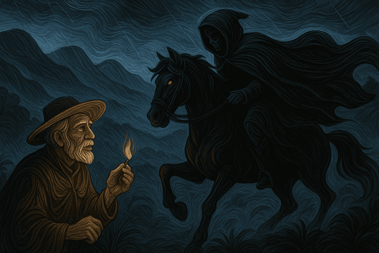 Ilustracion de El jinete negro