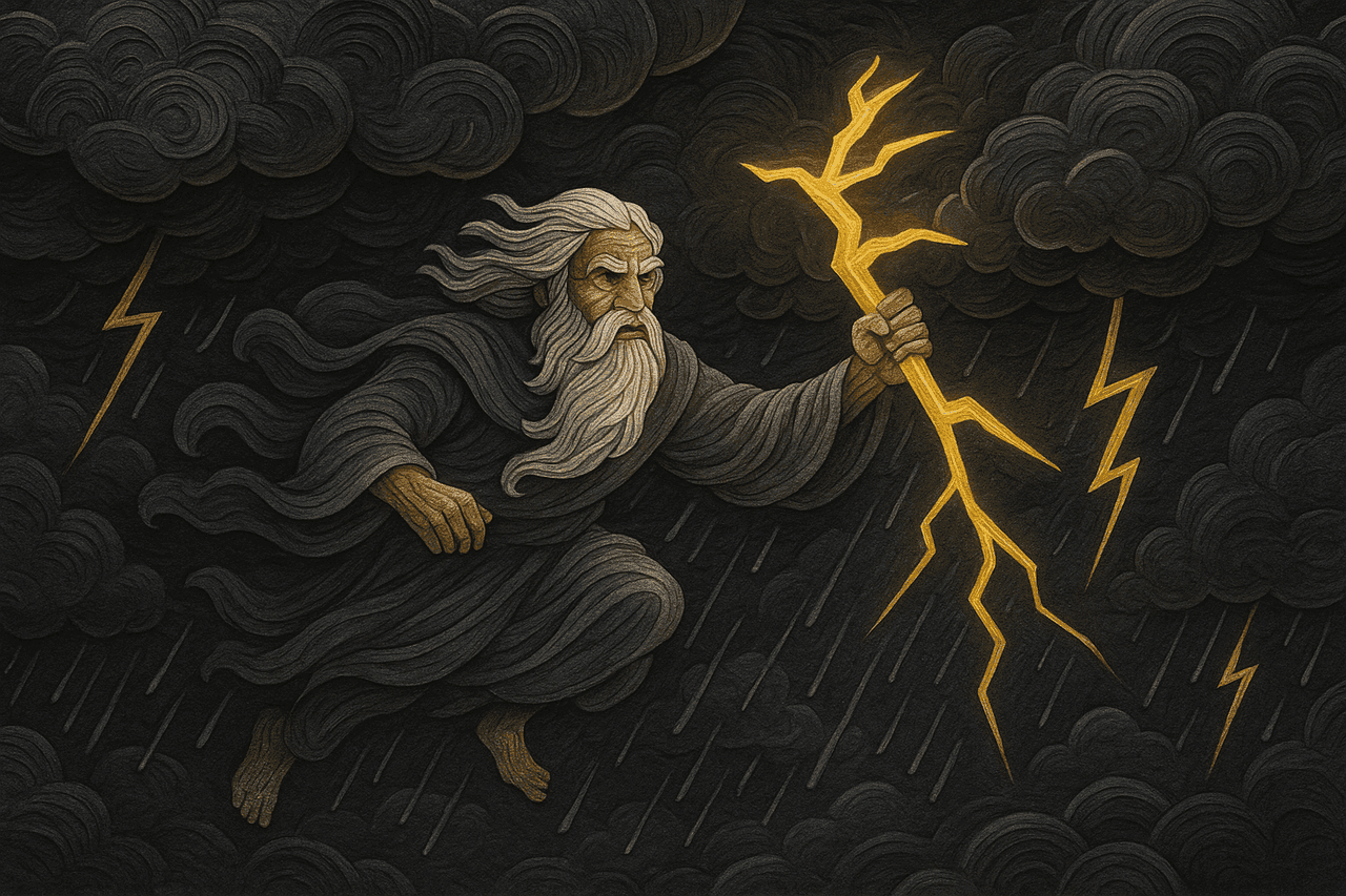 Ilustracion de El viejo tempestad