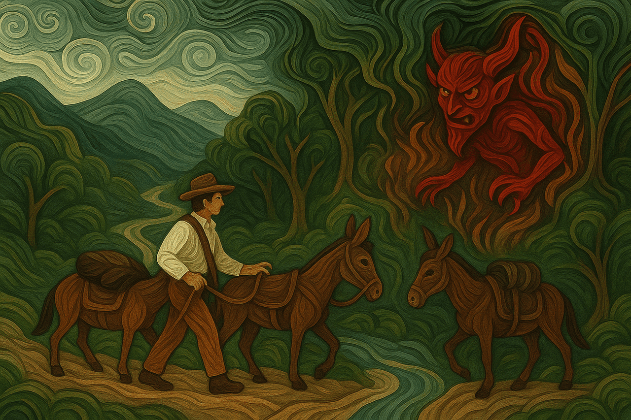 Ilustracion de La cueva del diablo