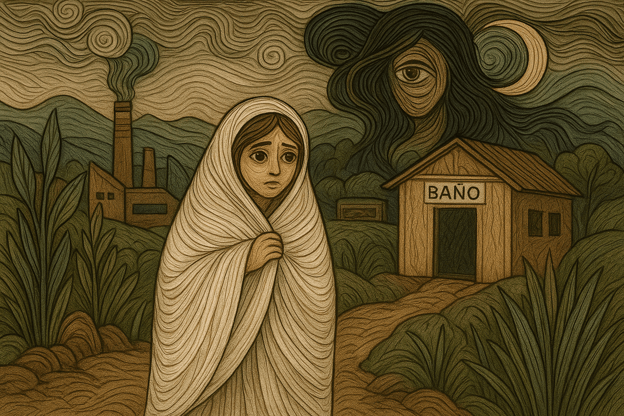 Ilustracion de La hilandera