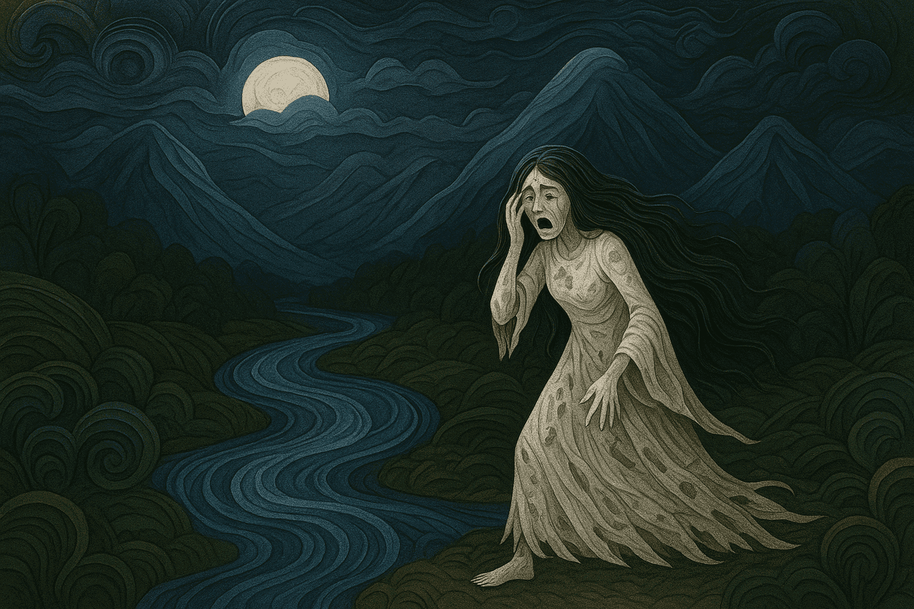Ilustracion de La llorona