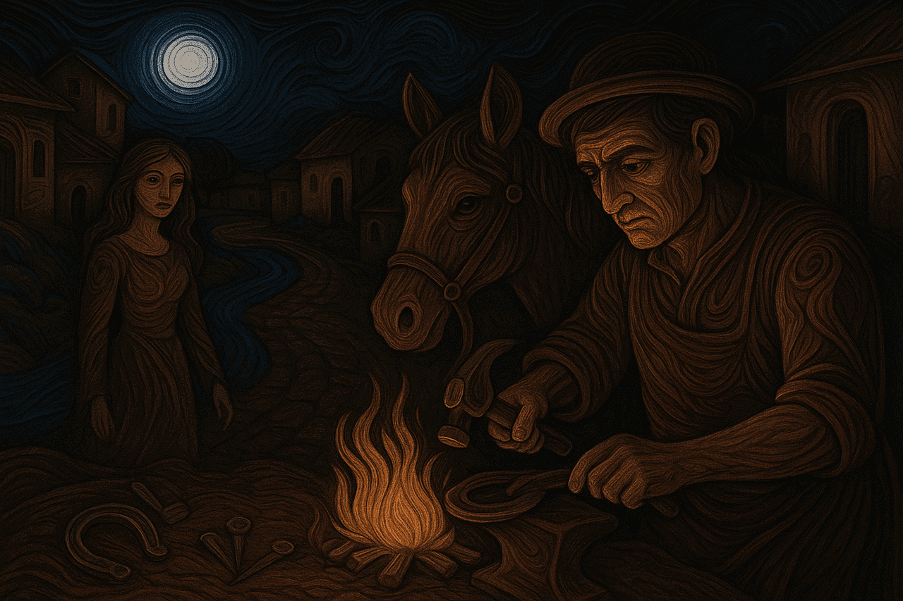 Ilustracion de La mula del diablo