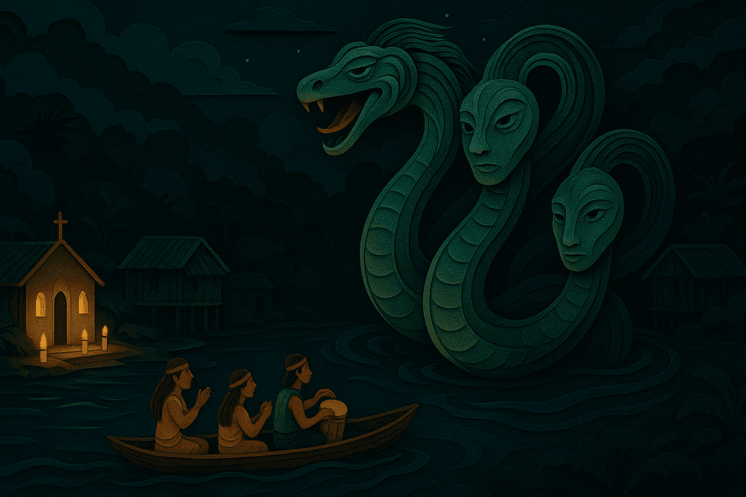 Ilustracion de La Sierpe de Beté