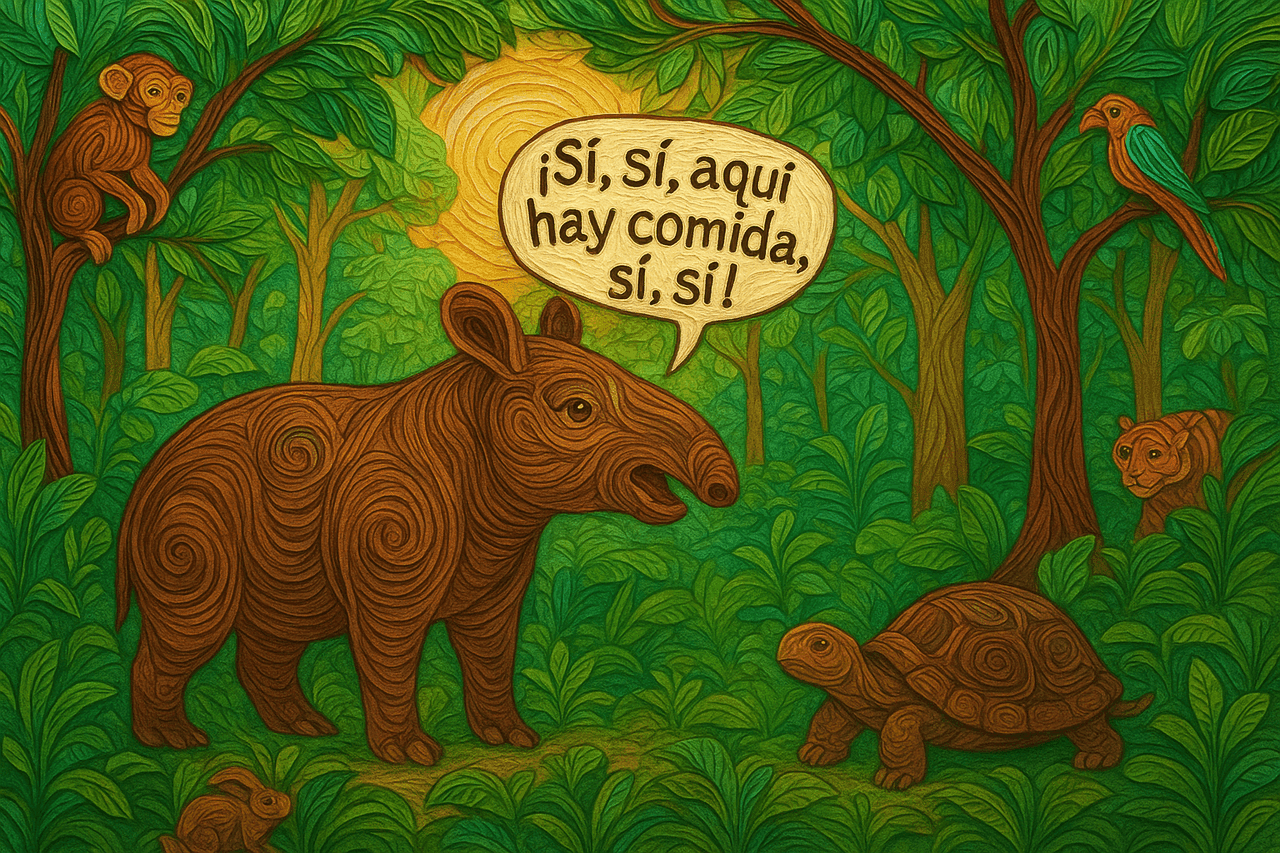 Ilustración de Los animales hablan