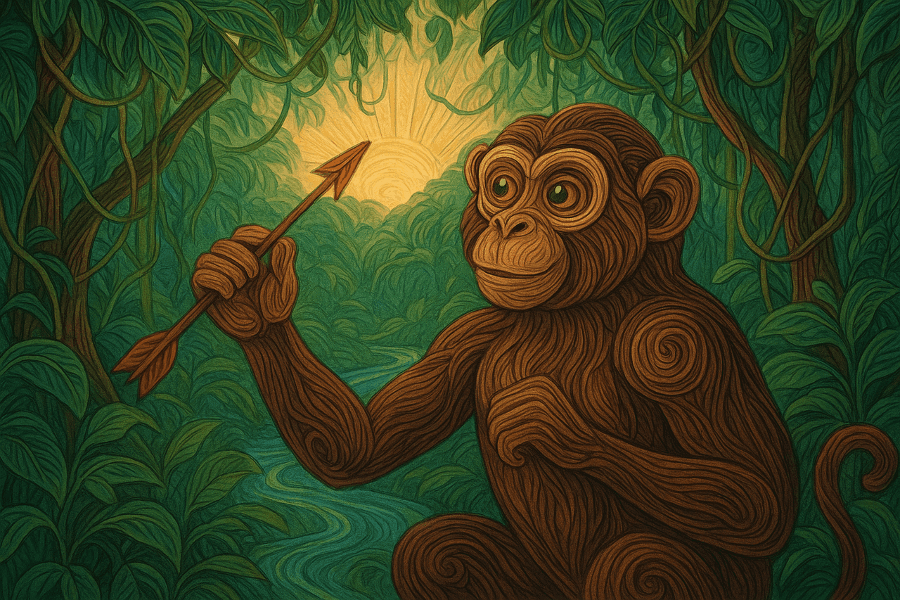 Ilustracion de Los monos