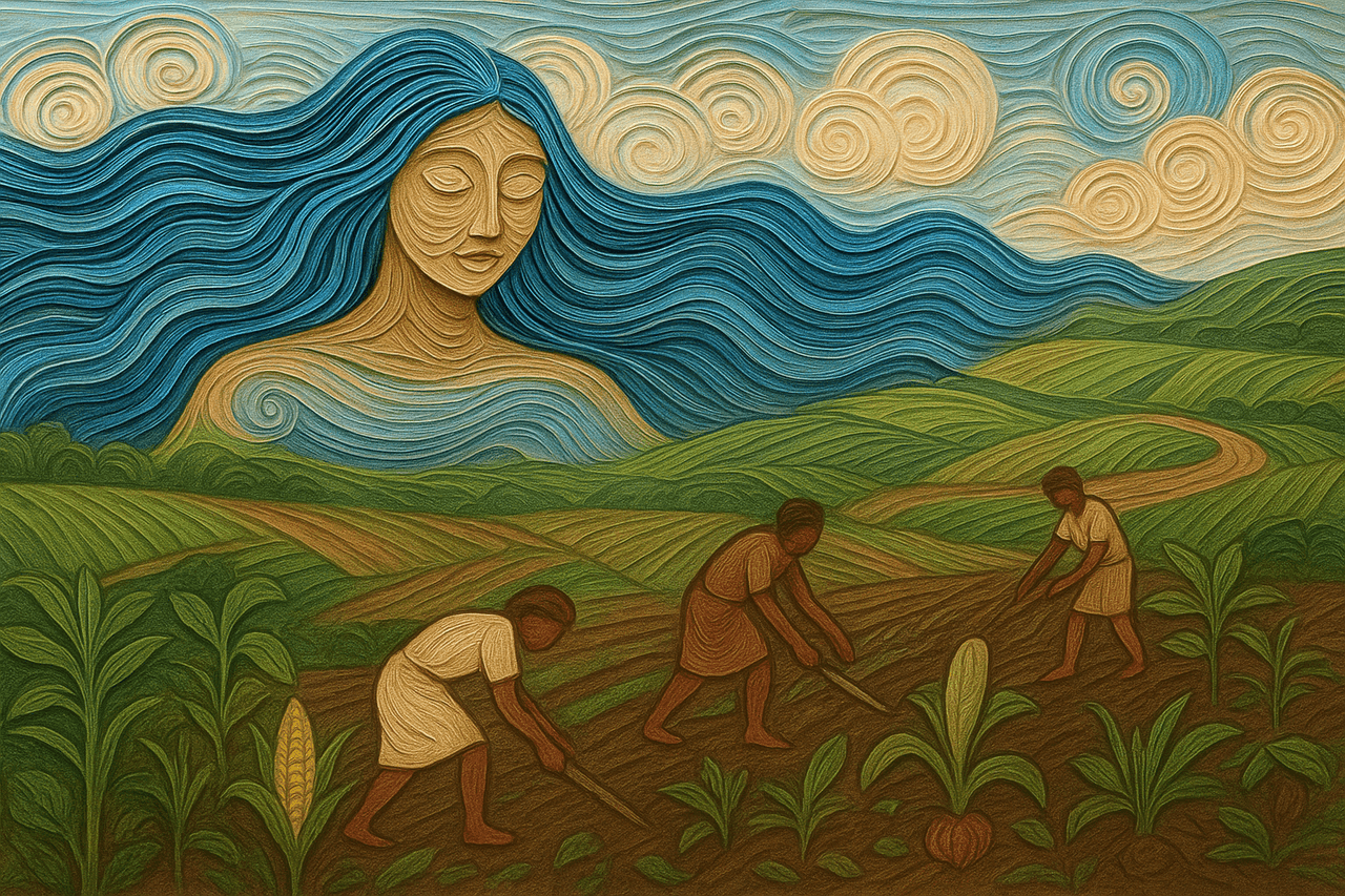 Ilustracion de Los primeros indios