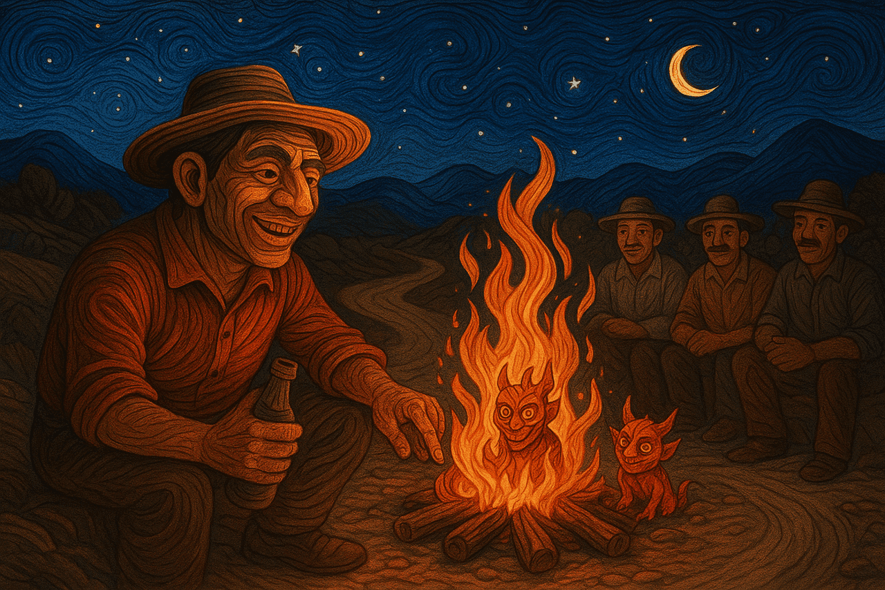 Ilustracion de Los rescoldos