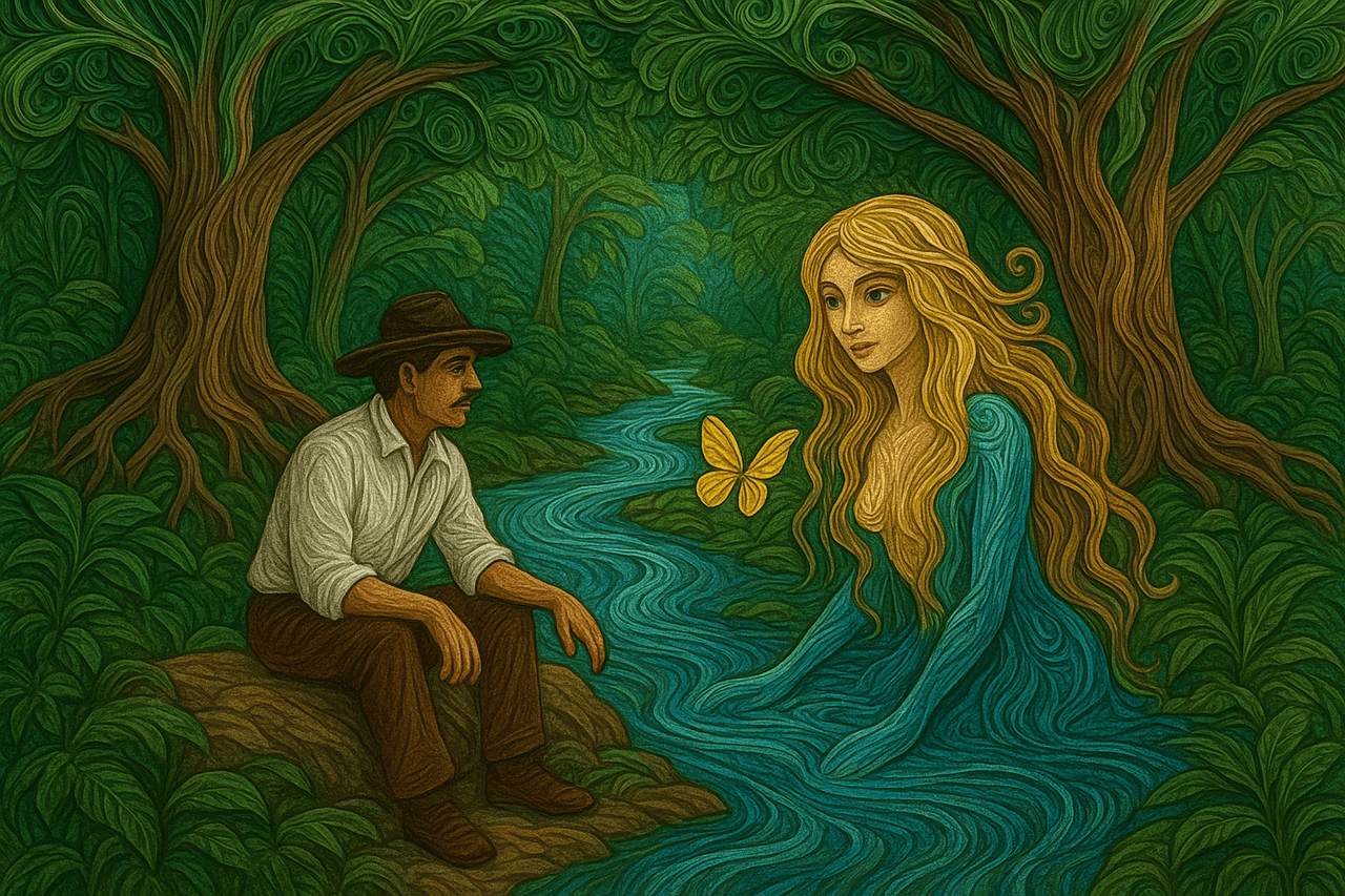 Ilustracion de Madre Río o Mohana