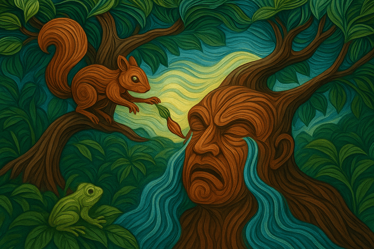 Ilustracion de Origen del agua