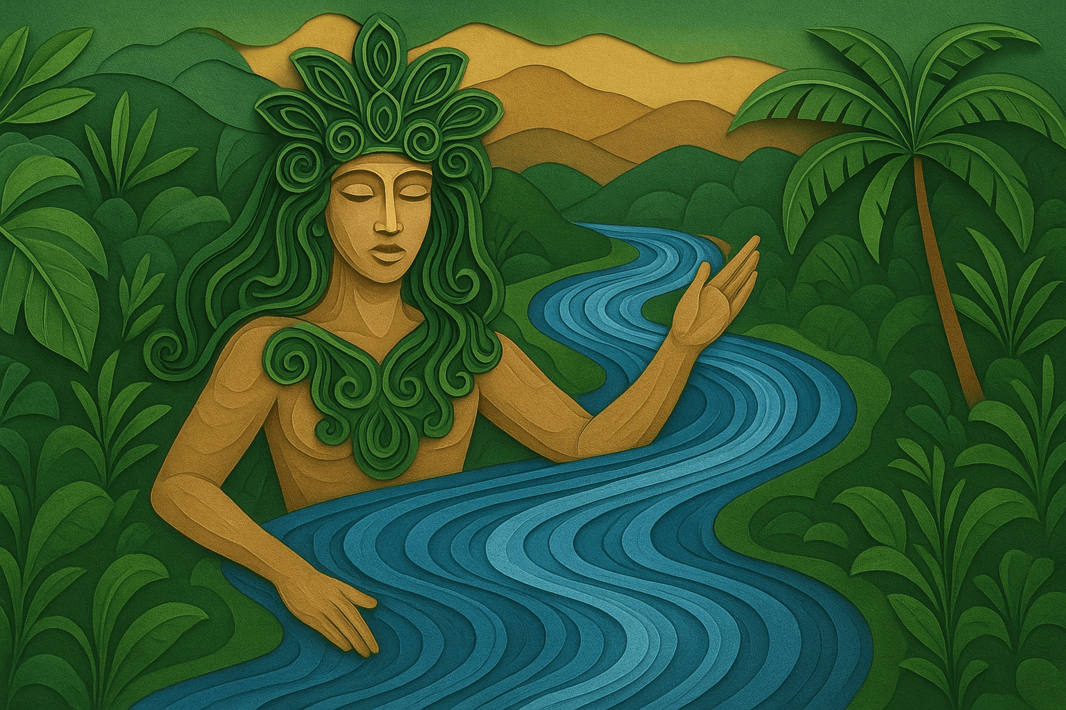 Ilustracion de la categoria río