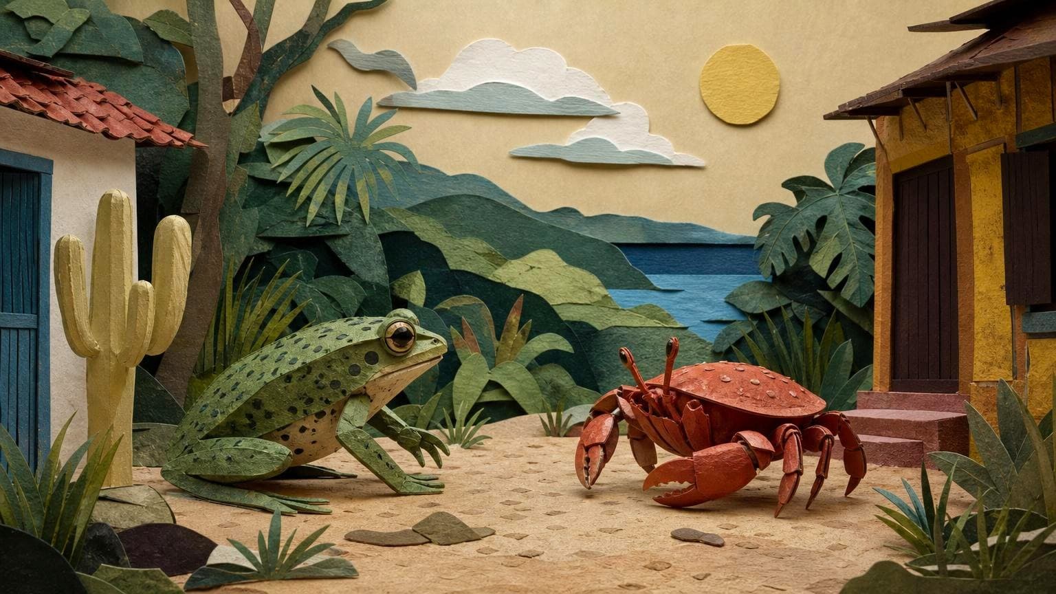 Tío sapo y cangrejo