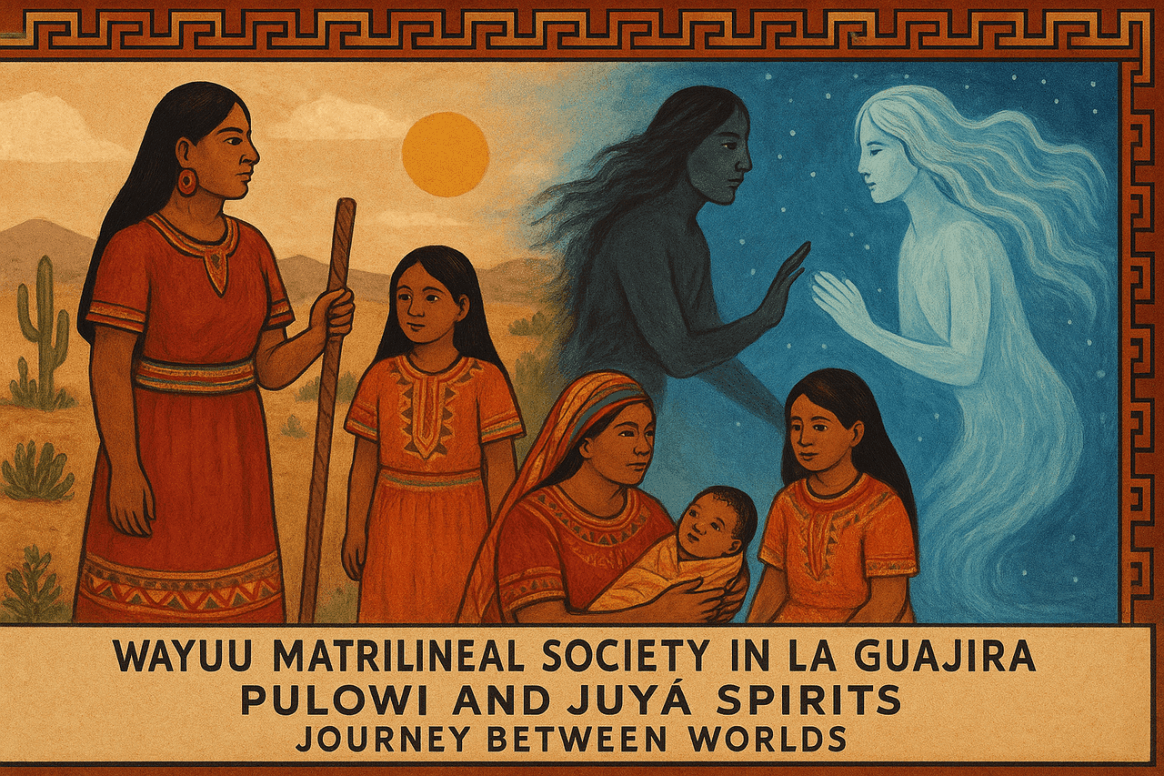 Ilustracion de la comunidad Wayúu