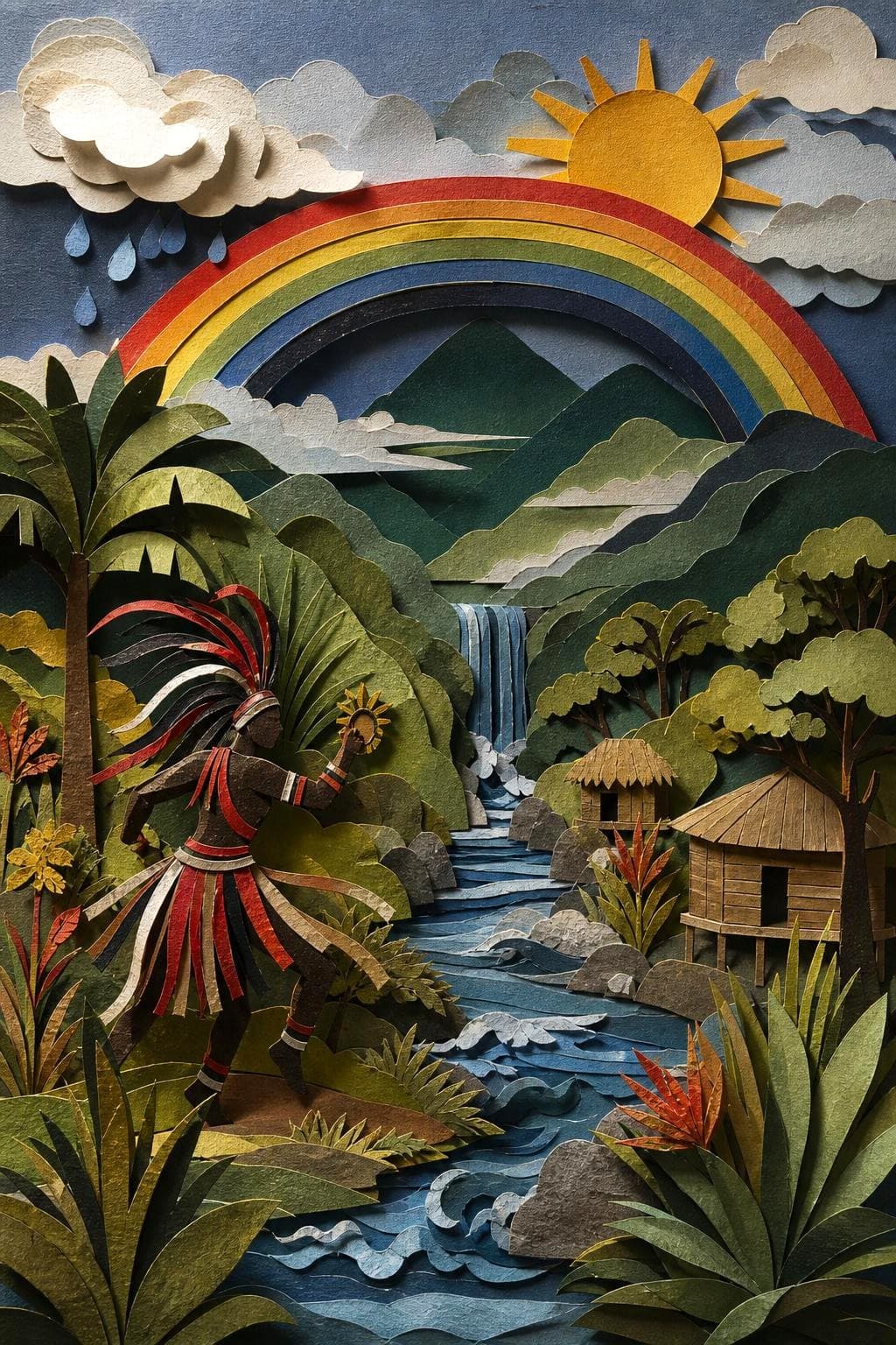El Cueche, hijo del agua y el sol: segunda escena del relato