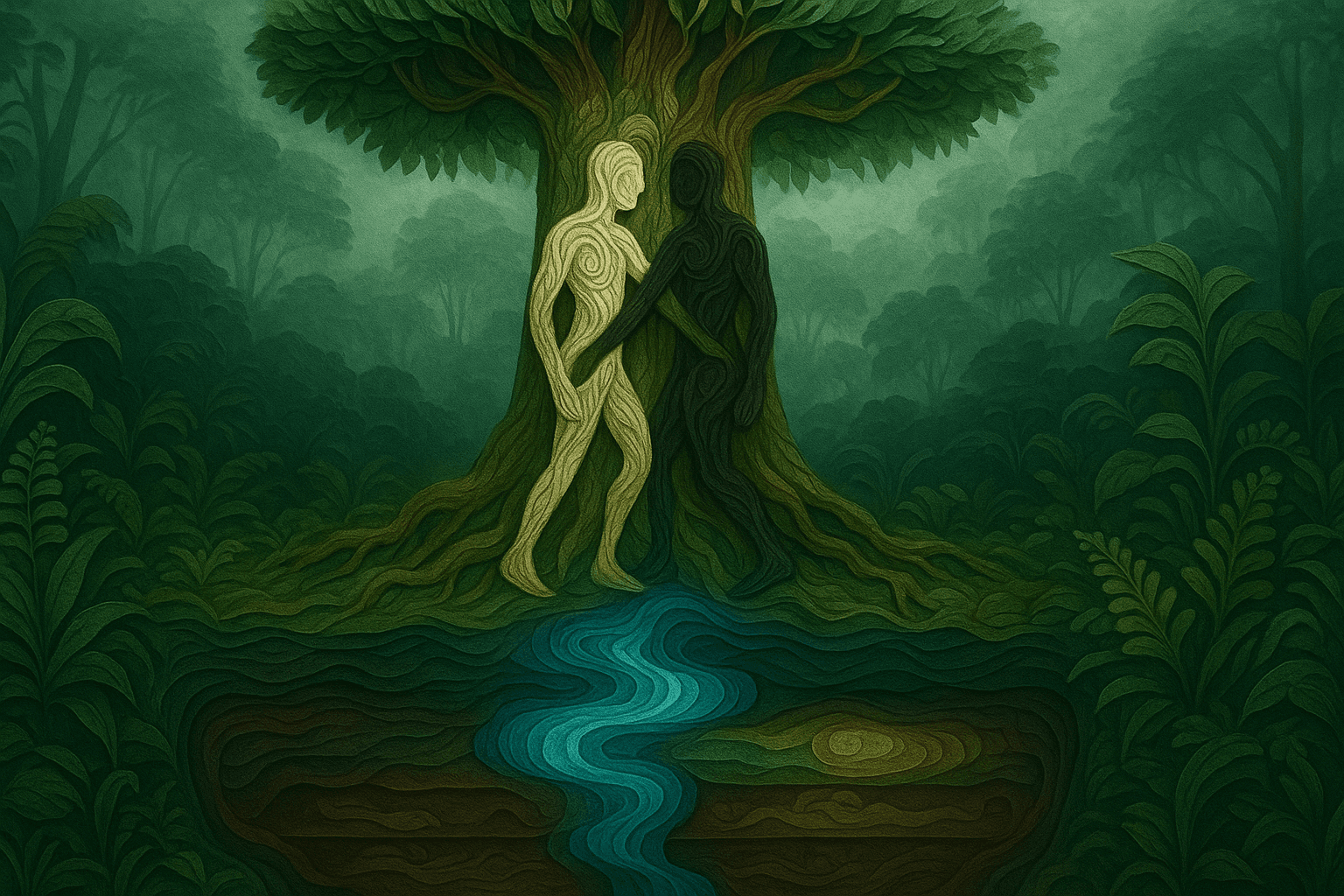 Ilustracion de Barbachas del Árbol Grande