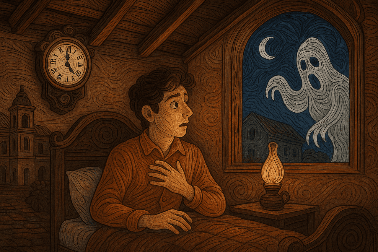 Ilustracion de Doce en punto de la noche