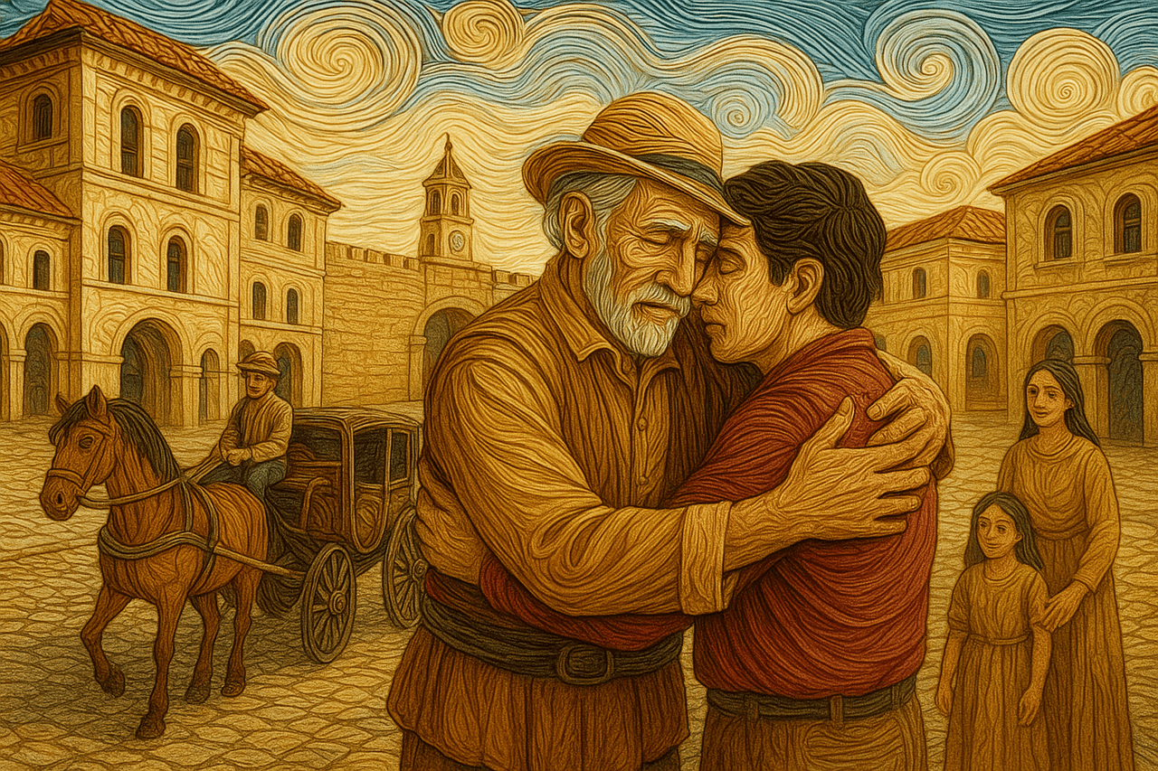 Ilustracion de El auriga a quien mató el pasado