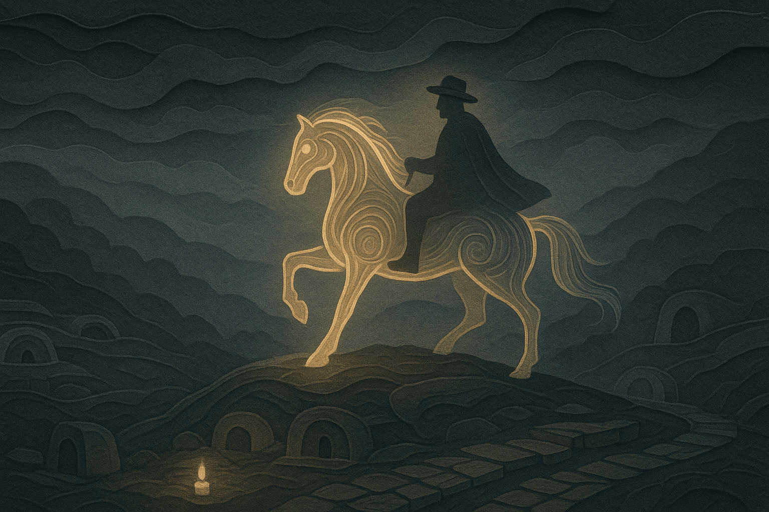 Ilustracion de El Caballo del Morro