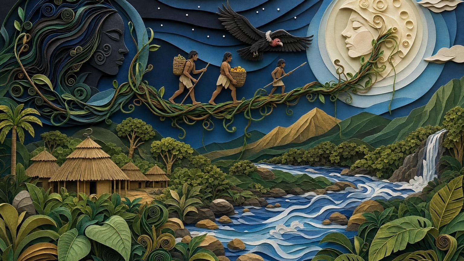 El bejuco entre la Luna, el cielo y la Tierra