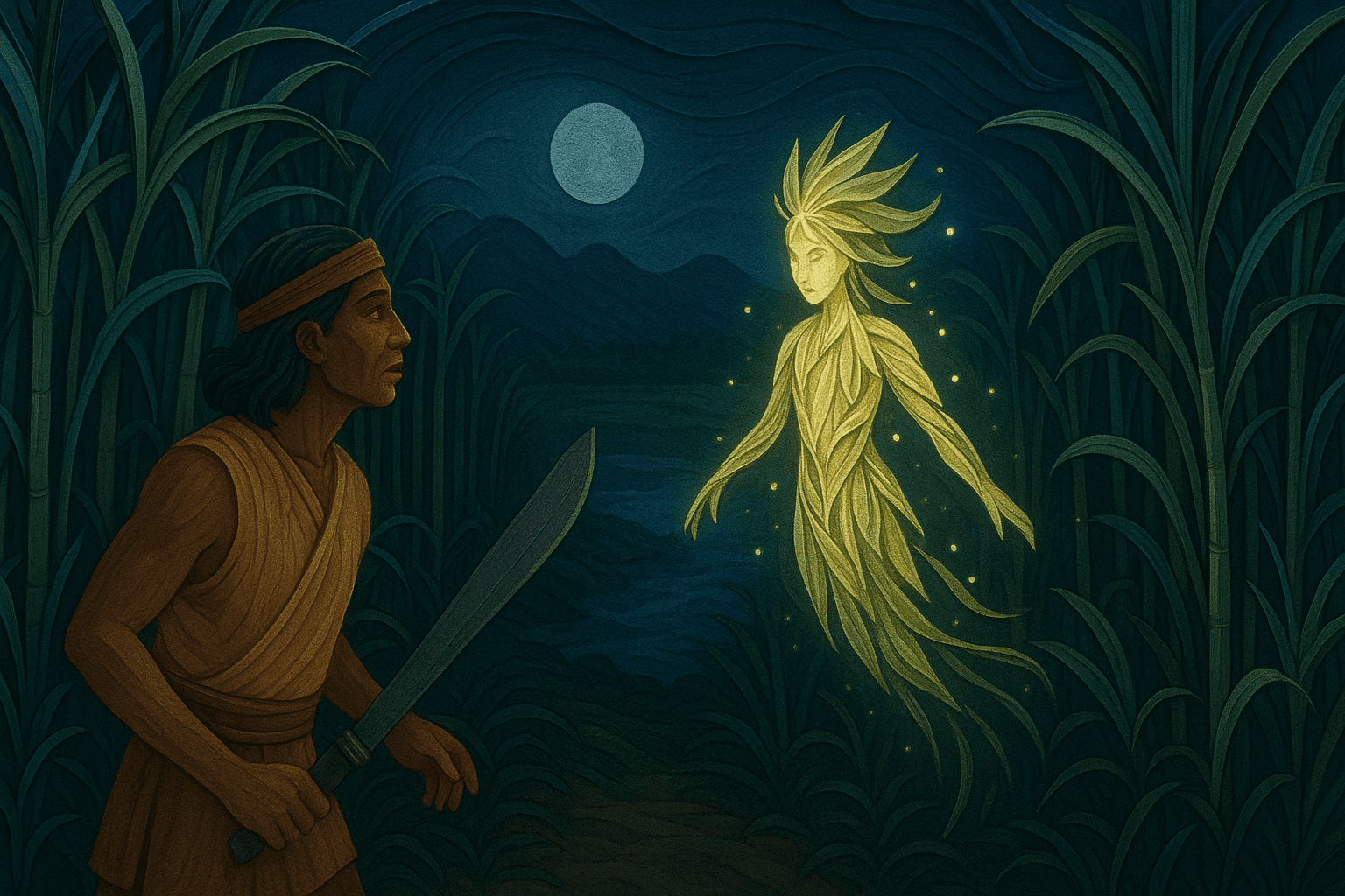 Ilustracion de El Hada de los Cañaverales