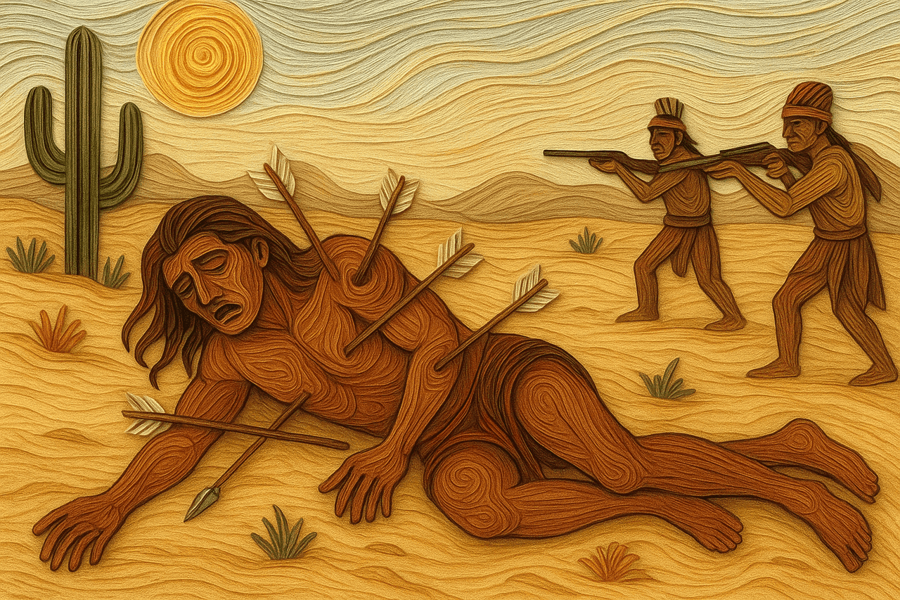 Ilustracion de El Indio Guerrero Ipuana