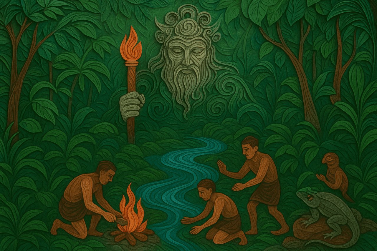 Ilustracion de El origen de los animales