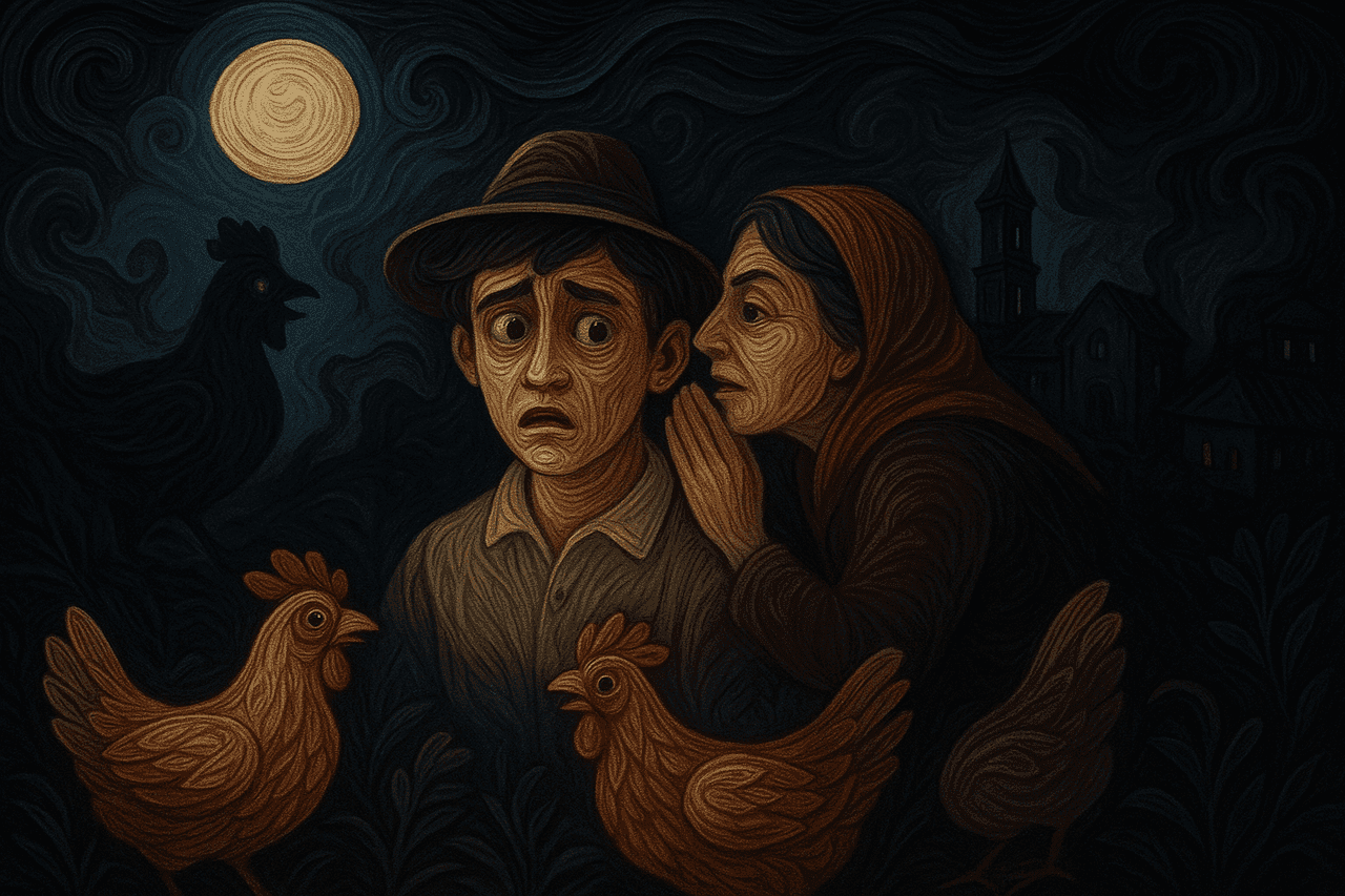 Ilustracion de El pollo de las ánimas