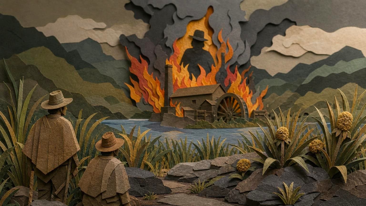 El trapiche ardiendo