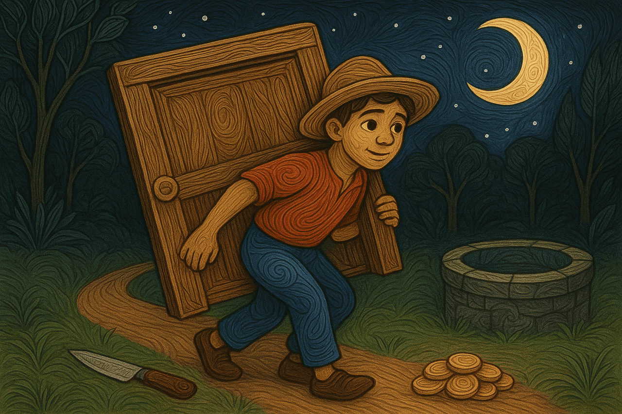 Ilustracion de Juan Bobo y sus hermanos