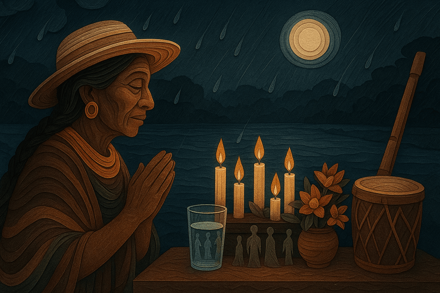 Ilustracion de Kijimba de las Ánimas