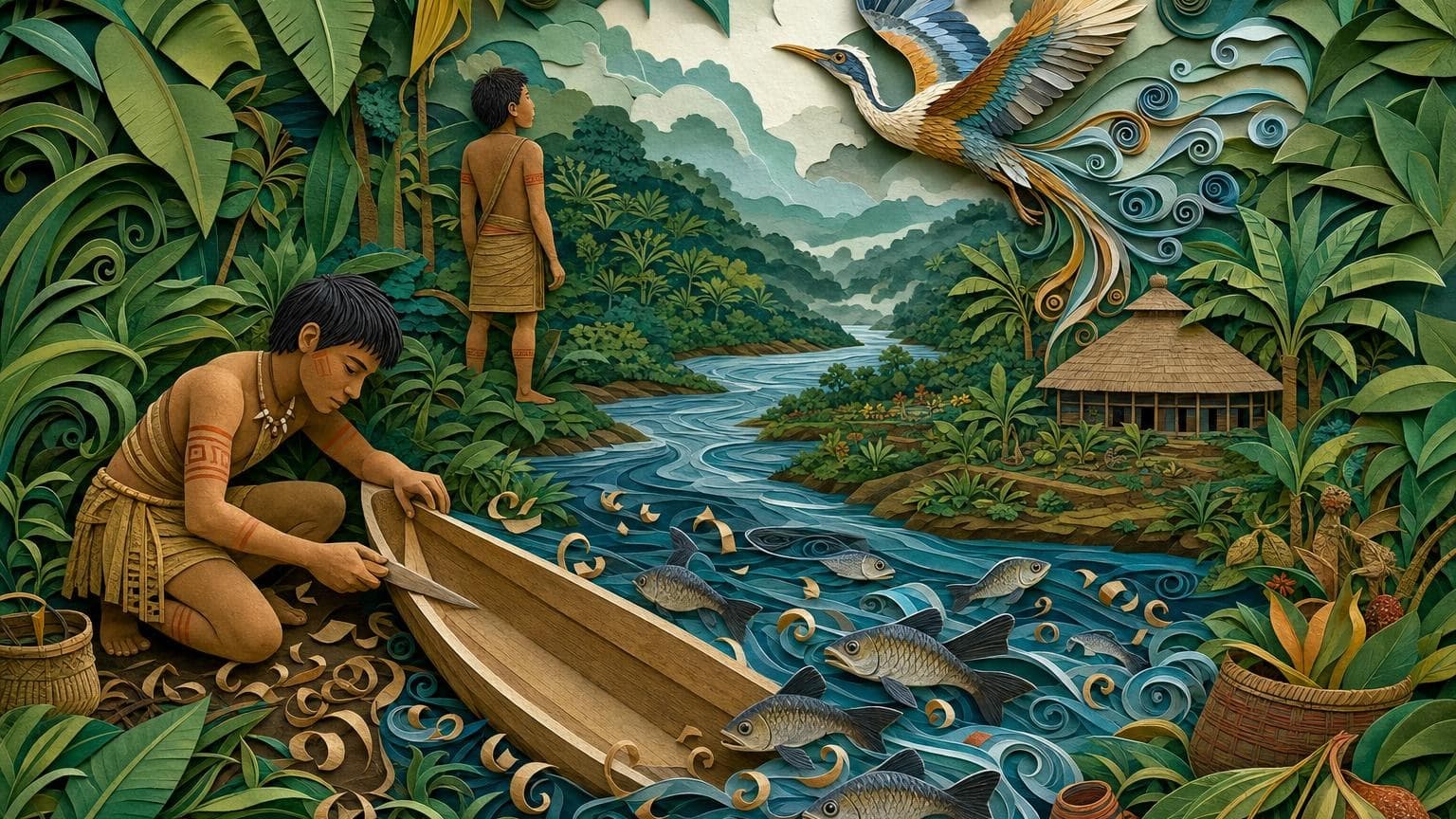 La canoa de Moe y la mujer Moru