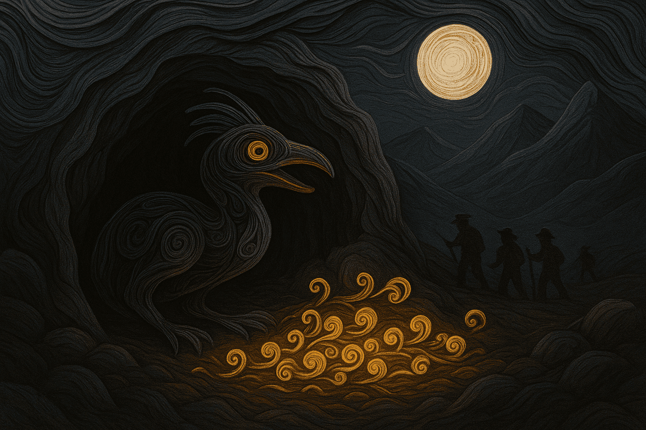 Ilustracion de La cueva de la pisca