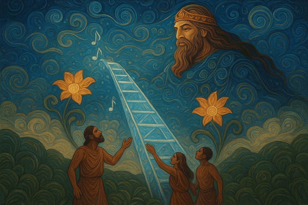 Ilustracion de La escalera del cielo