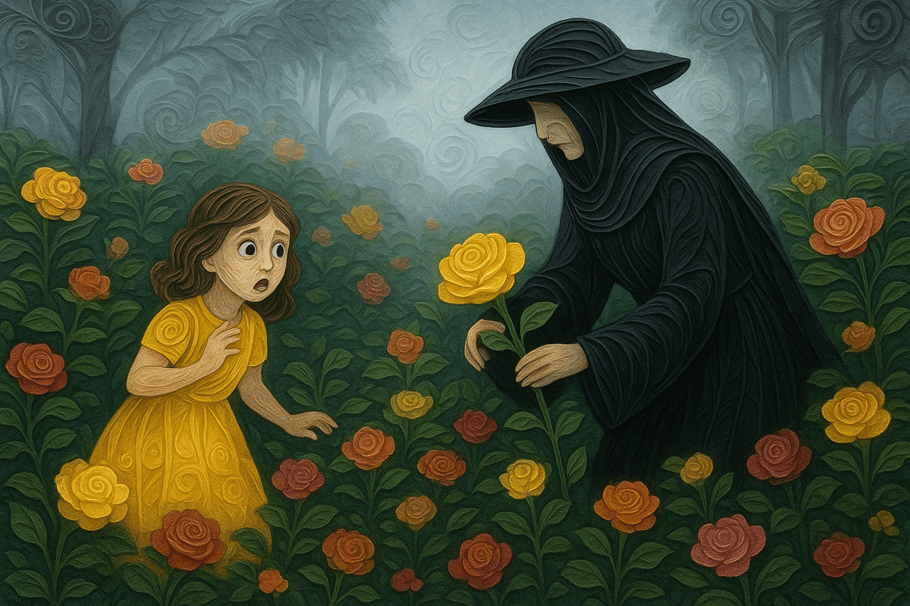 Ilustracion de La monja de las rosas