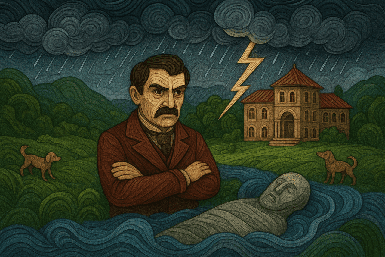 Ilustración de La piedra del muerto