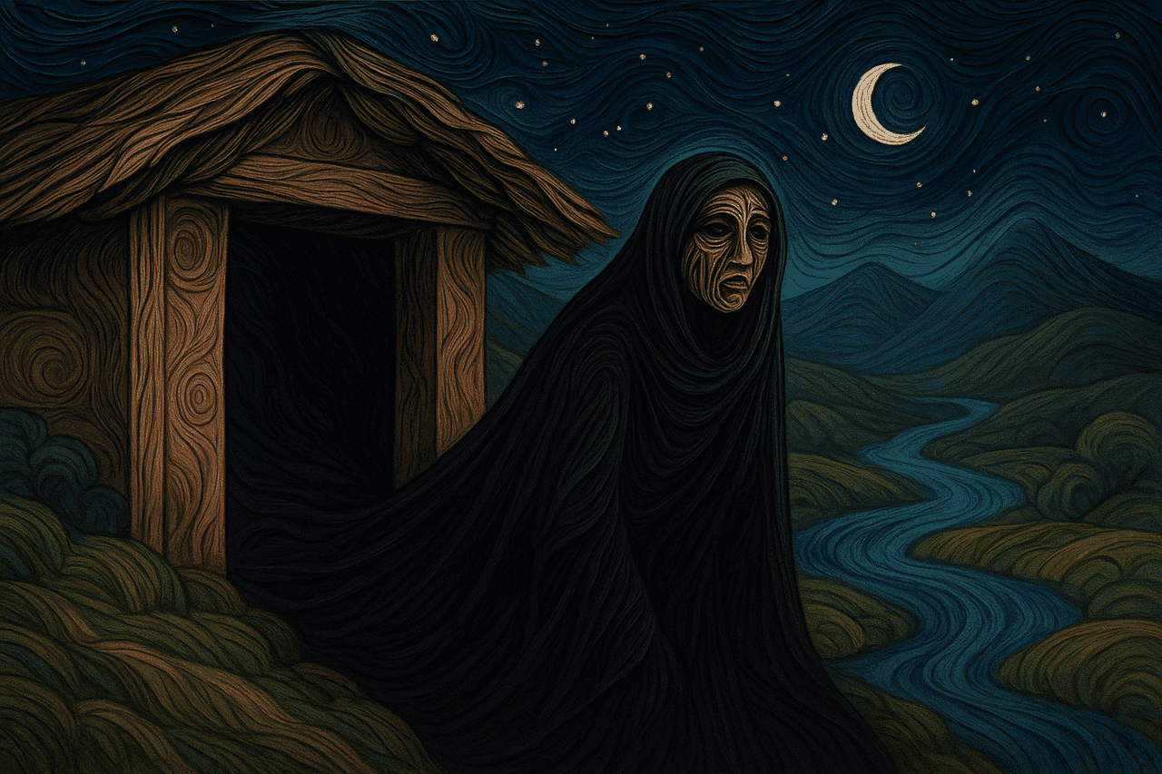 Ilustracion de La sayona del cementerio