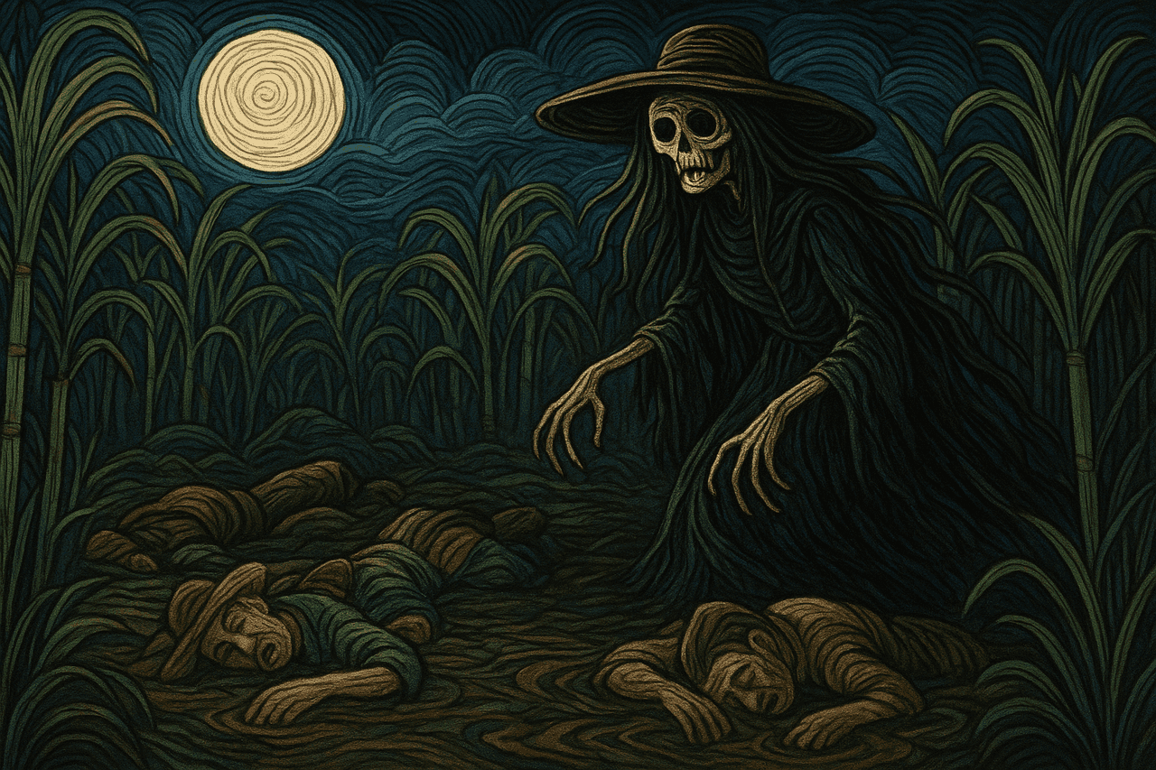 Ilustracion de La vieja, la viuda y el ánima