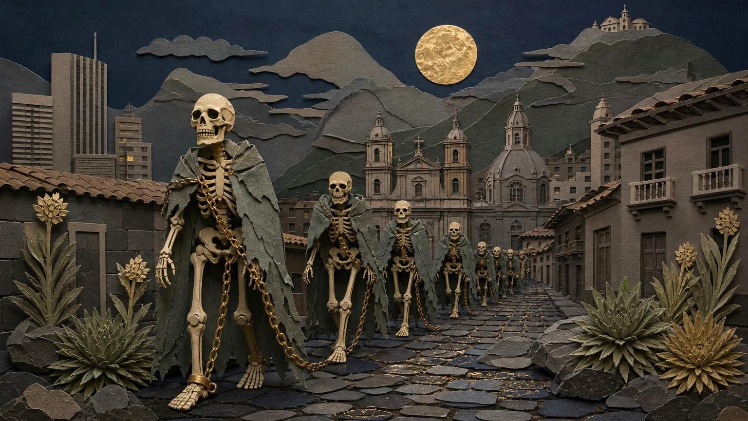 Los esqueletos caminantes