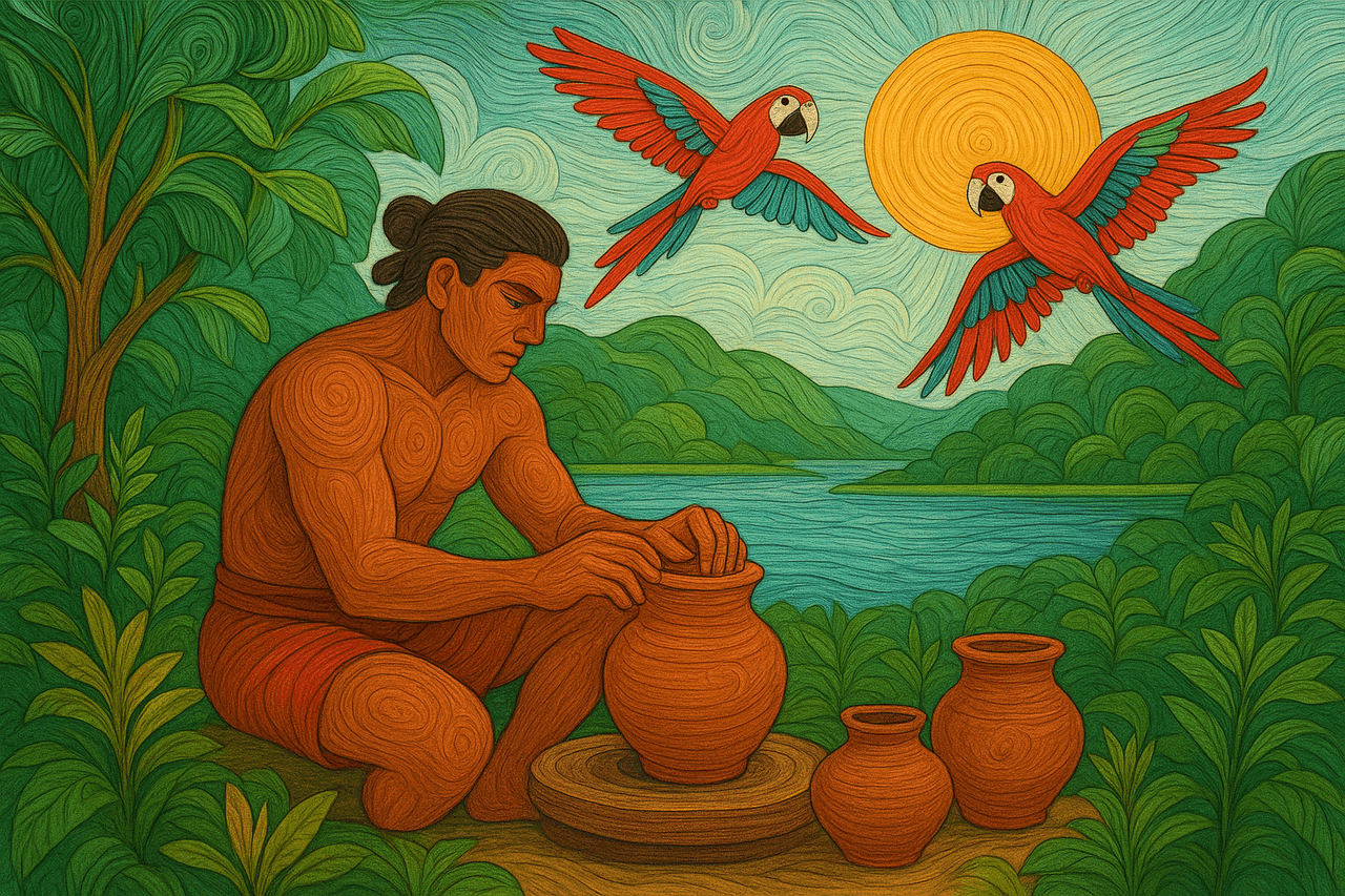 Ilustracion de Los mensajeros de los dioses