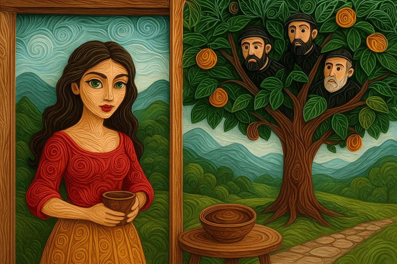 Ilustracion de Los tres curas enamorados