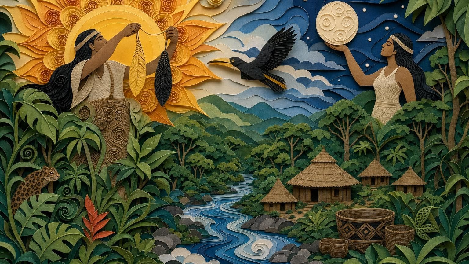 Ñandóu, Chibáig y las luces del cielo