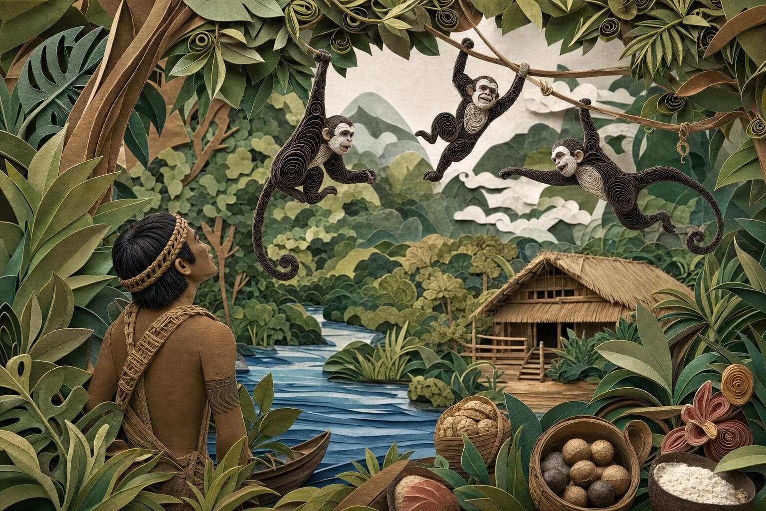 Origen de los micos boquiblancos