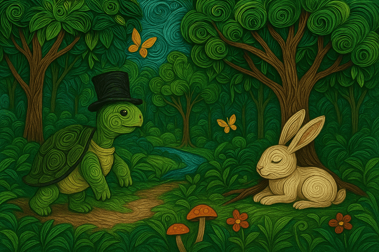 Ilustración de Tío conejo y Morrocoy