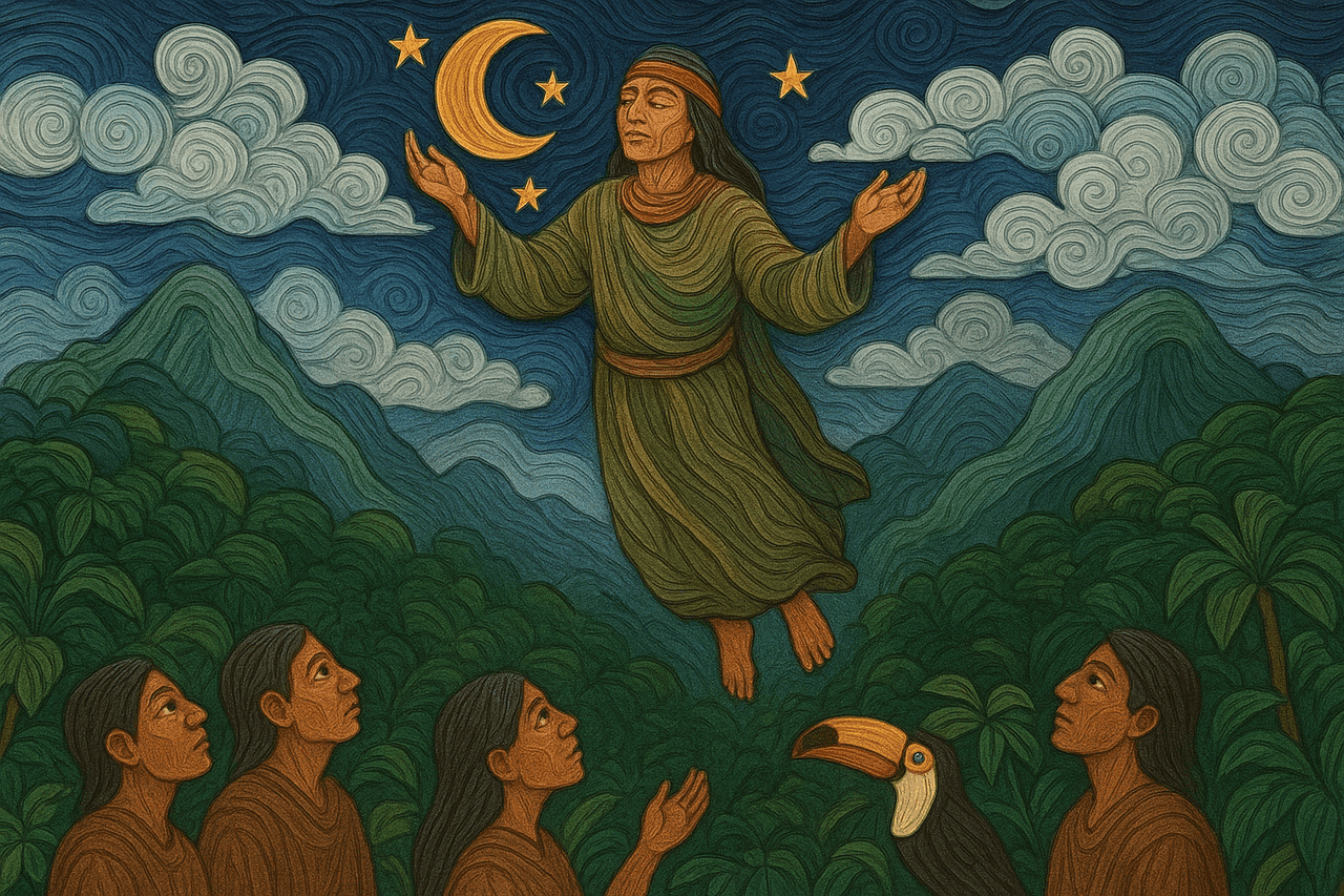 Ilustracion de Yepá abandona la tierra