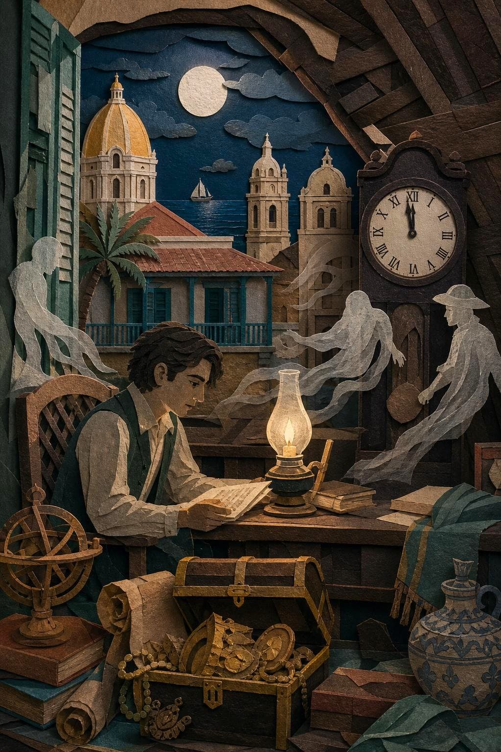 Doce en punto de la noche: segunda escena del relato